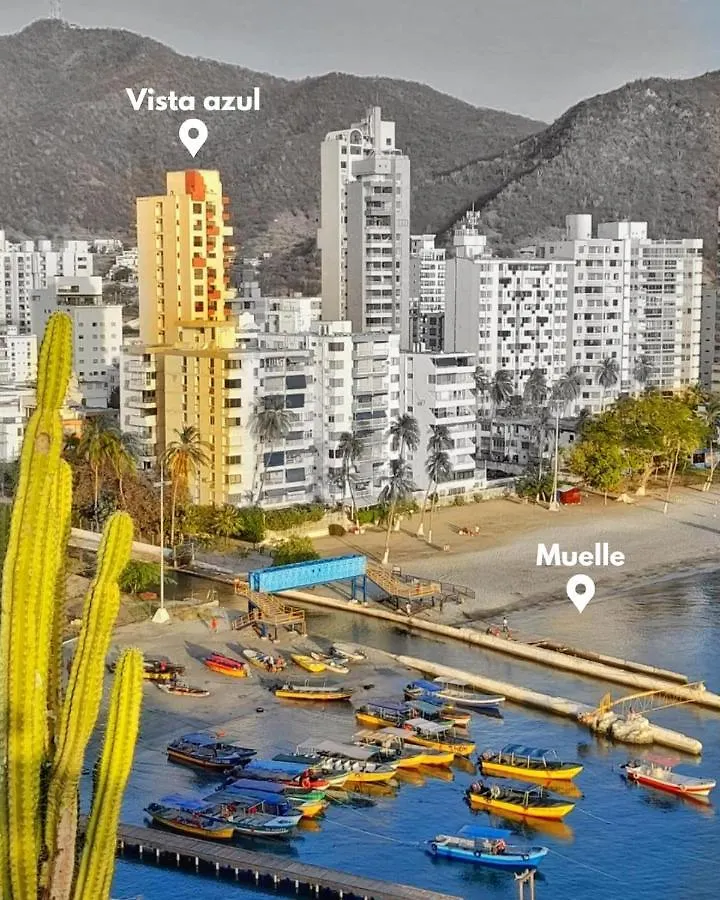 Apartamento Vista Azul Rodadero Laureles 801 Gaira Apartment